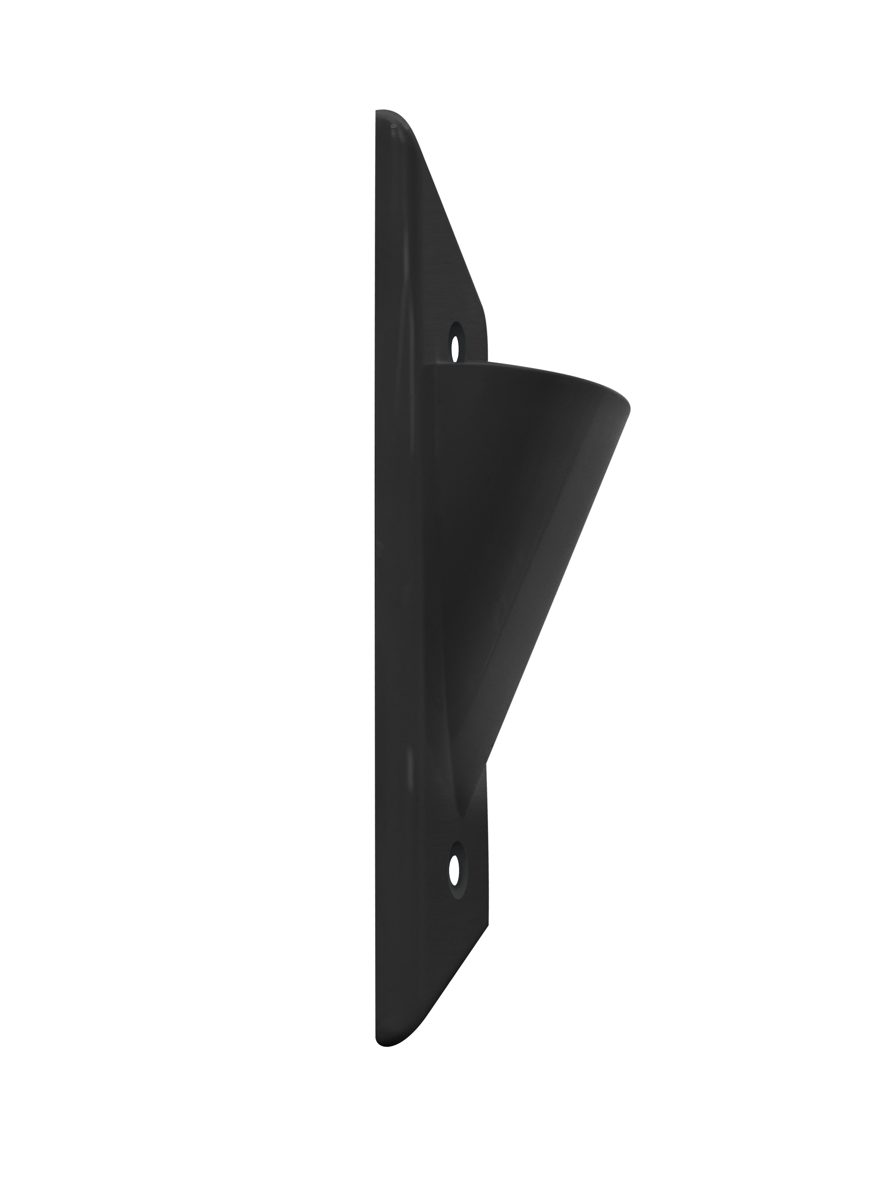 BestMounts Scoop (Outward) 1-Gang Cable Pass-Through Low Voltage Wall Plate | BWPON1
