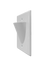 BestMounts Scoop (Outward) 1-Gang Cable Pass-Through Low Voltage Wall Plate | BWPON1