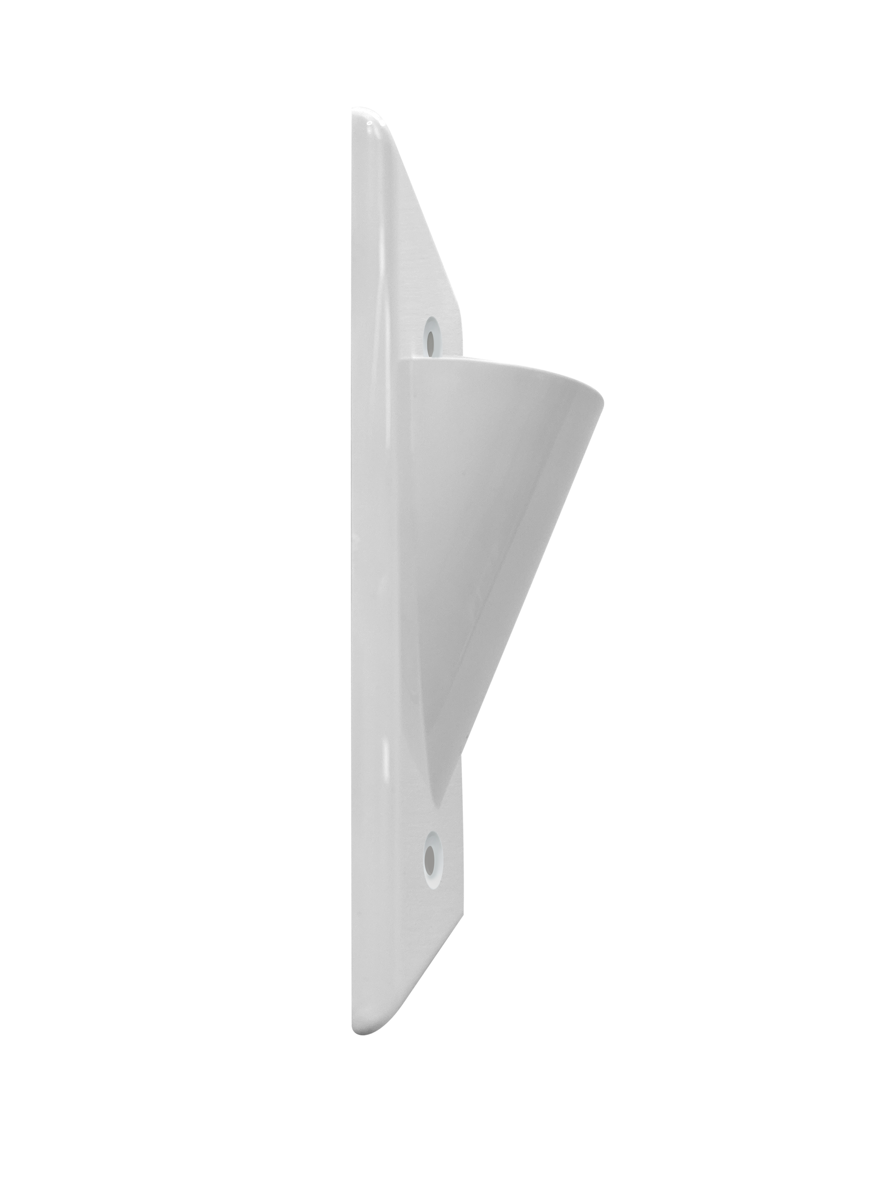 BestMounts Scoop (Outward) 1-Gang Cable Pass-Through Low Voltage Wall Plate | BWPON1