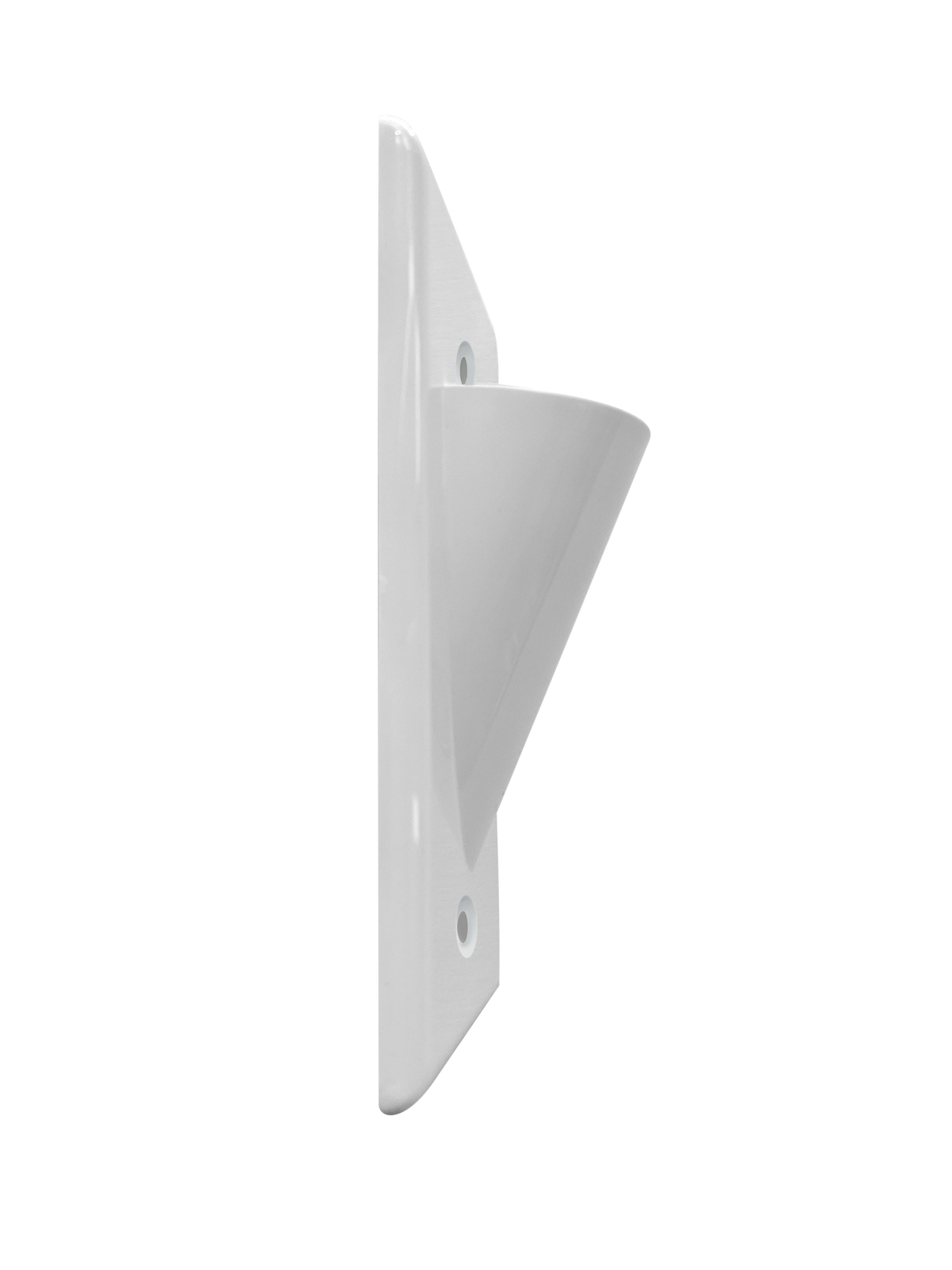 BestMounts Scoop (Outward) 1-Gang Cable Pass-Through Low Voltage Wall Plate | BWPON1