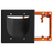 BestMounts Combo Recessed 2-Gang Cable Pass-Through Wall Plate with Drywall Retrofit Mounting Bracket | BWPW2 + BLVP2