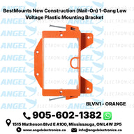 BestMounts 1-Gang New Construction Nail-On Low Voltage Mounting Bracket – Plastic