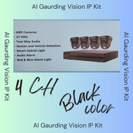 AI Guarding Vision 6MP Security System: 4/8/16 Channel NVR Kits with Active Deterrence Turret Cameras, Red/Blue Flashing Lights, Two-Way Audio, and 2TB/4TB HDD – Available in Black or White