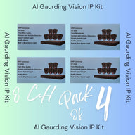AI Guarding Vision 6MP Security System: 4/8/16 Channel NVR Kits with Active Deterrence Turret Cameras, Red/Blue Flashing Lights, Two-Way Audio, and 2TB/4TB HDD – Available in Black or White