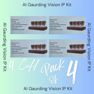 AI Guarding Vision 6MP Security System: 4/8/16 Channel NVR Kits with Active Deterrence Turret Cameras, Red/Blue Flashing Lights, Two-Way Audio, and 2TB/4TB HDD – Available in Black or White