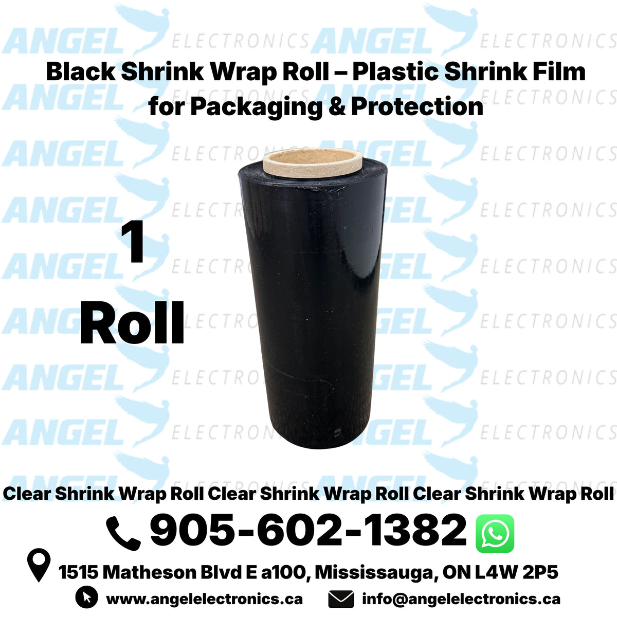 Shrink Wrap Roll – Clear, Black & White Plastic Shrink Film for Packaging & Protection