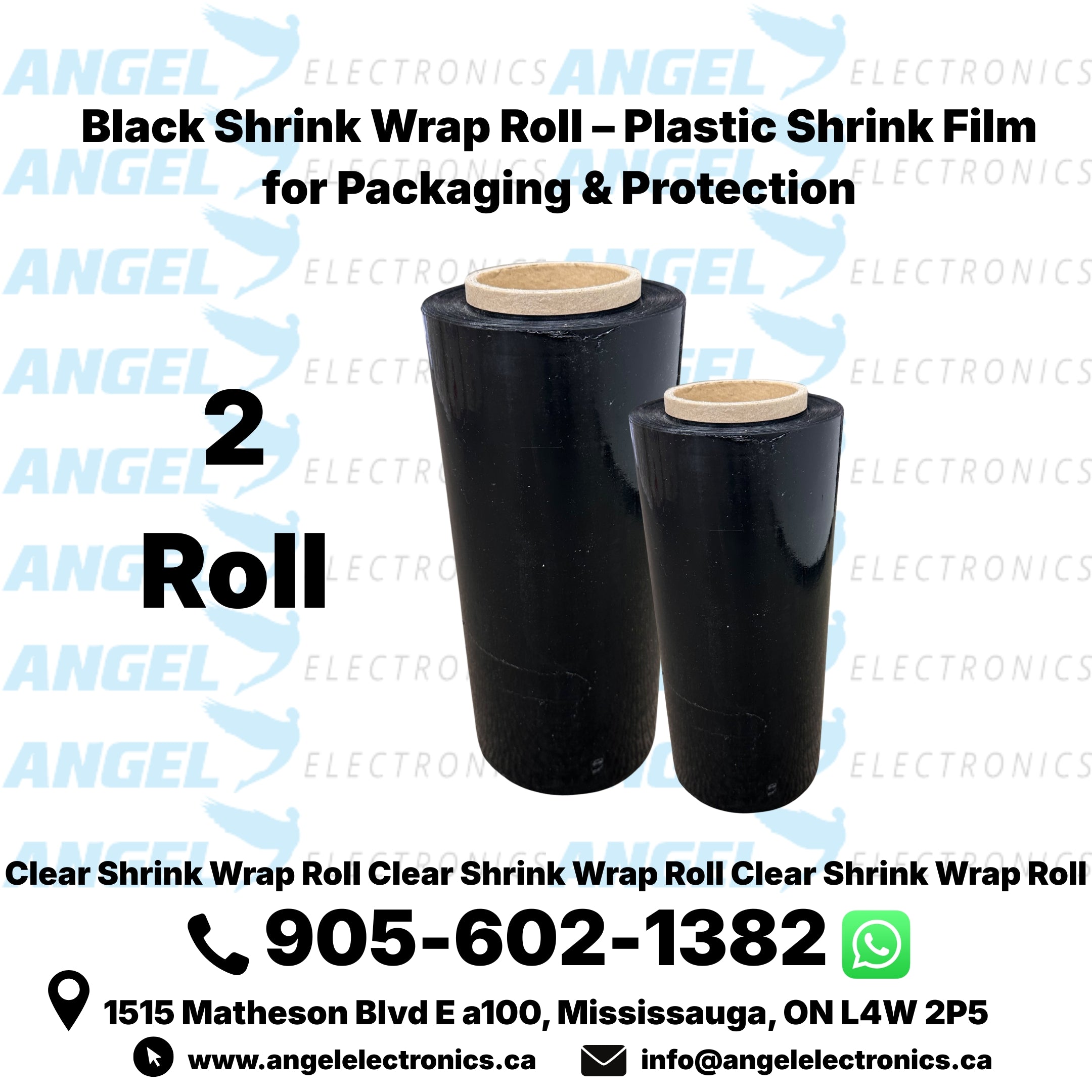 Shrink Wrap Roll – Clear, Black & White Plastic Shrink Film for Packaging & Protection
