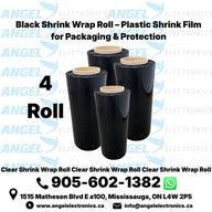 Shrink Wrap Roll – Clear, Black & White Plastic Shrink Film for Packaging & Protection