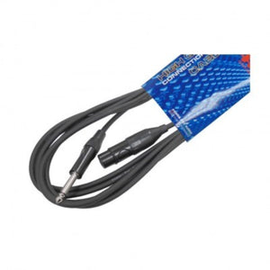 XLR(3P) Female to 6.35mm Mono Male Cable – 3ft