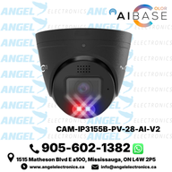 AIBASE 5MP Active Deterrence Full-Color IP Turret Security Camera – 2.8mm Fixed Lens, PoE (CAM-IP3155-PV-28-AI-V2)