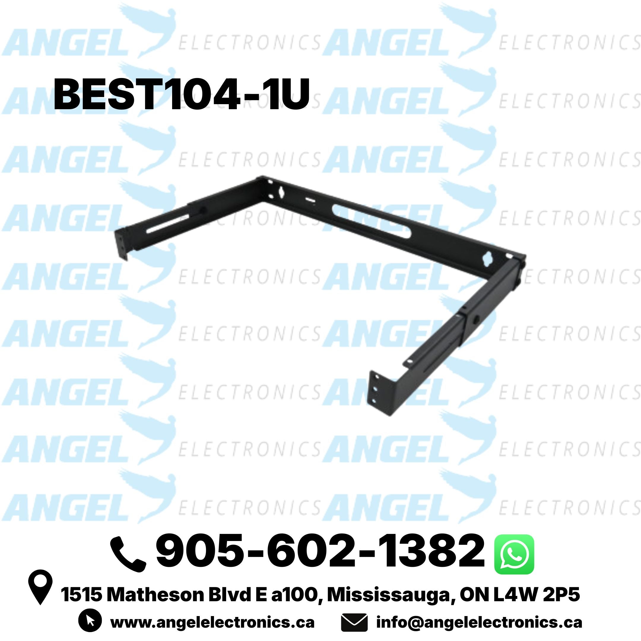 1U 19-Inch Hinged Extendable Wall Mount Rack Bracket for Patch Panels & Rack Equipment