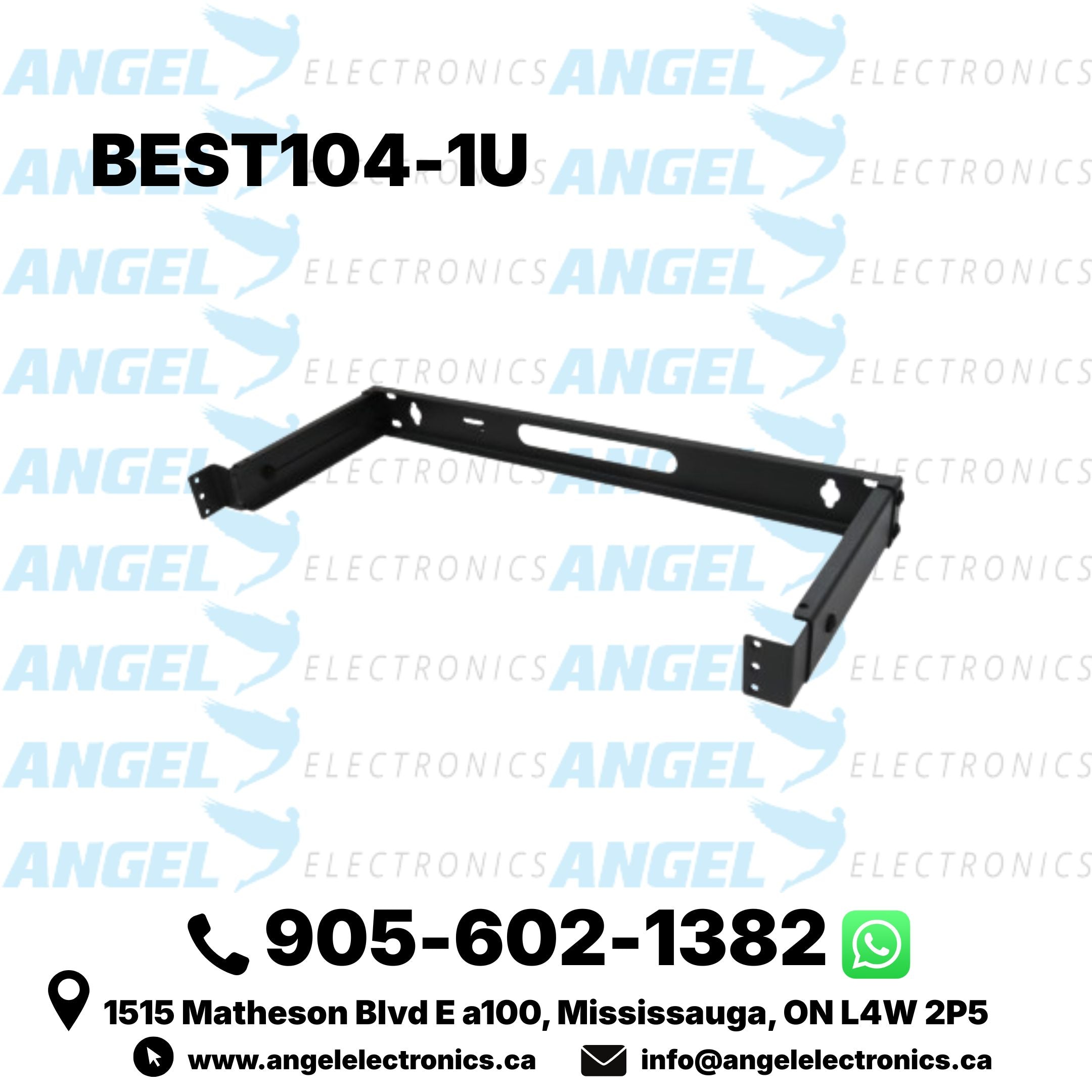 1U 19-Inch Hinged Extendable Wall Mount Rack Bracket for Patch Panels & Rack Equipment