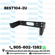 2U 19-Inch Hinged Extendable Wall Mount Rack Bracket for Patch Panels & Rack Equipment