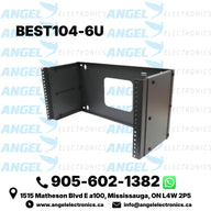 6U 19-Inch Hinged Extendable Wall Mount Rack Bracket for Patch Panels & Rack Equipment