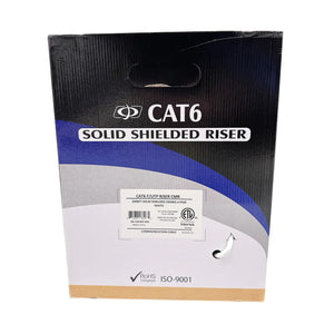 CAT6 550MHz F/UTP Riser Cable, 23AWG Solid Copper – 1000ft