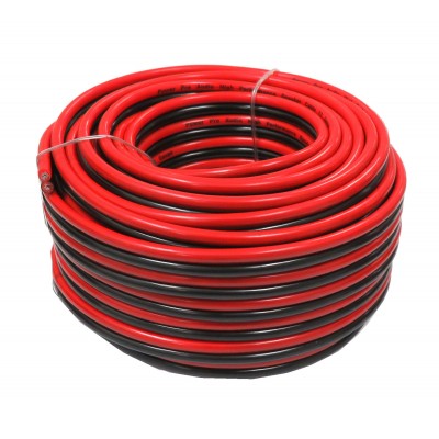 12 Gauge Speaker Wire 50FT – Black & Red, Blister Pack