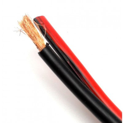 12 Gauge Speaker Wire 250FT Roll – Black & Red PVC Jacket