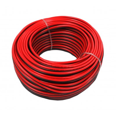 14 Gauge Speaker Wire 50FT – Black & Red, Blister Pack
