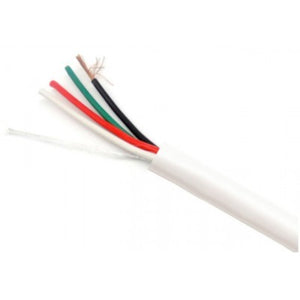 18GA 4 Conductors 300FT In-Wall Speaker wires, PVC Jacket Color: White For In-Wall Use CM Rated PVC Jacket