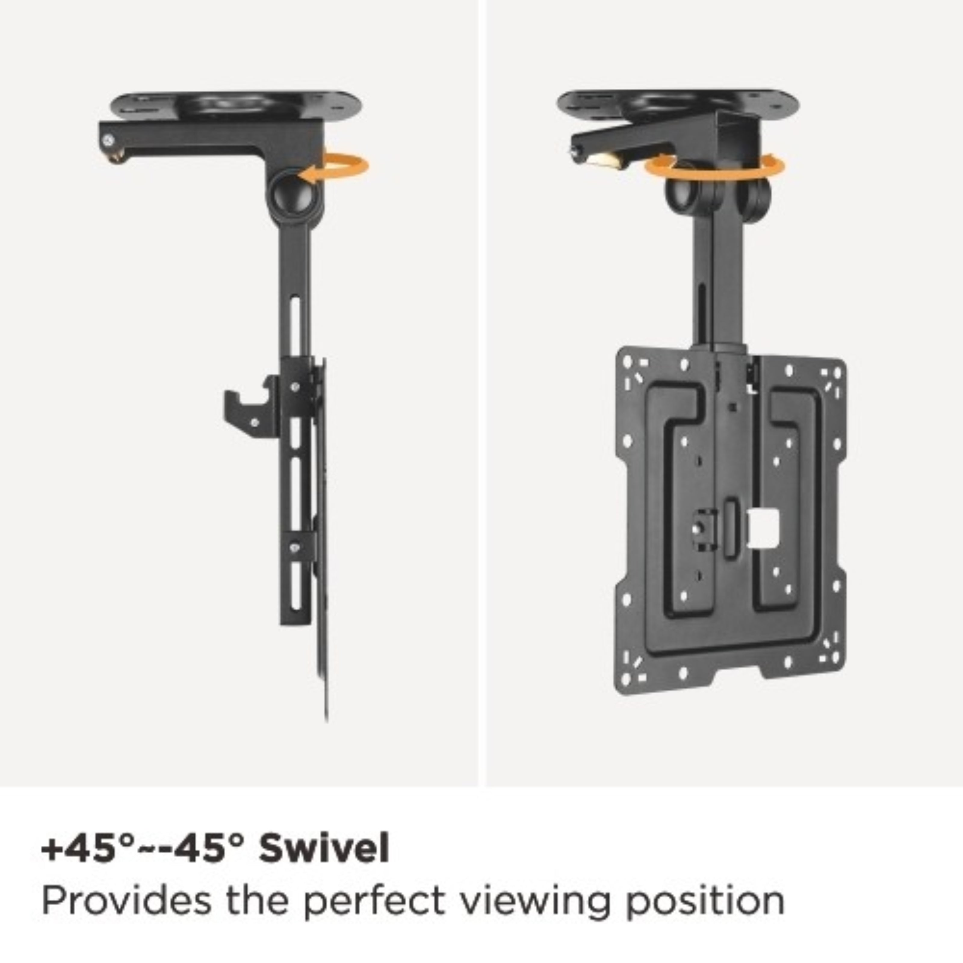 BRATECK 19 – 43” FOLD-UP UNDER-CABINET or CEILING TV MOUNT – LCD-CM322