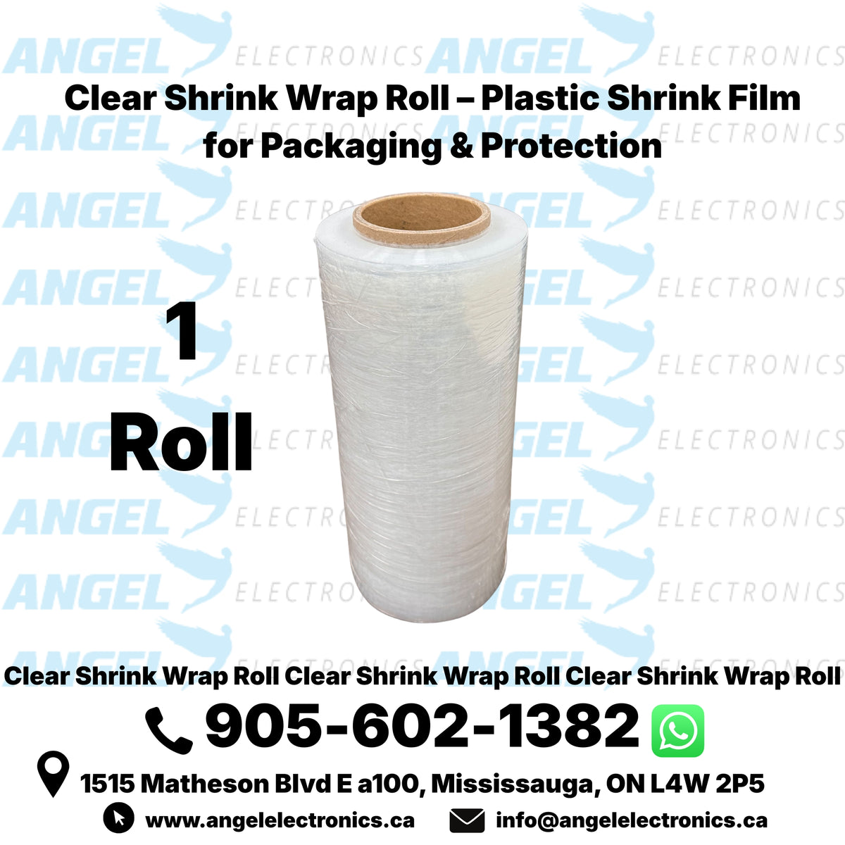 Shrink Wrap Roll – Clear, Black & White Plastic Shrink Film for Packaging & Protection