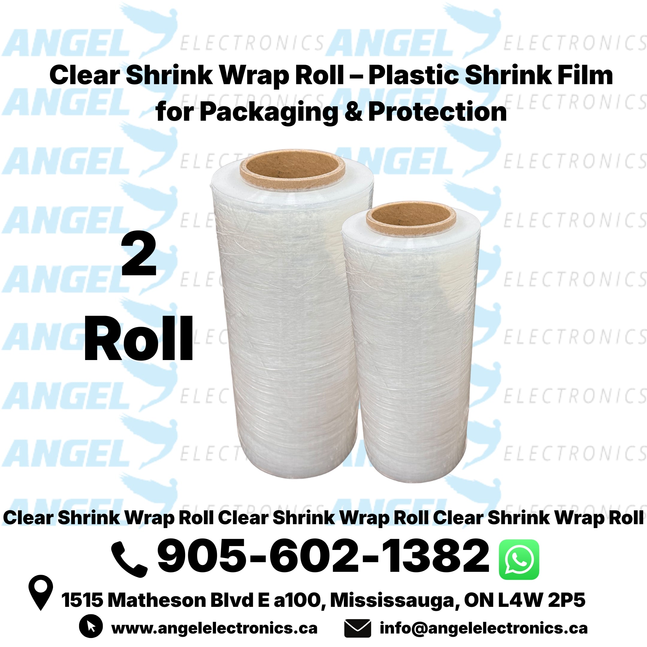 Shrink Wrap Roll – Clear, Black & White Plastic Shrink Film for Packaging & Protection