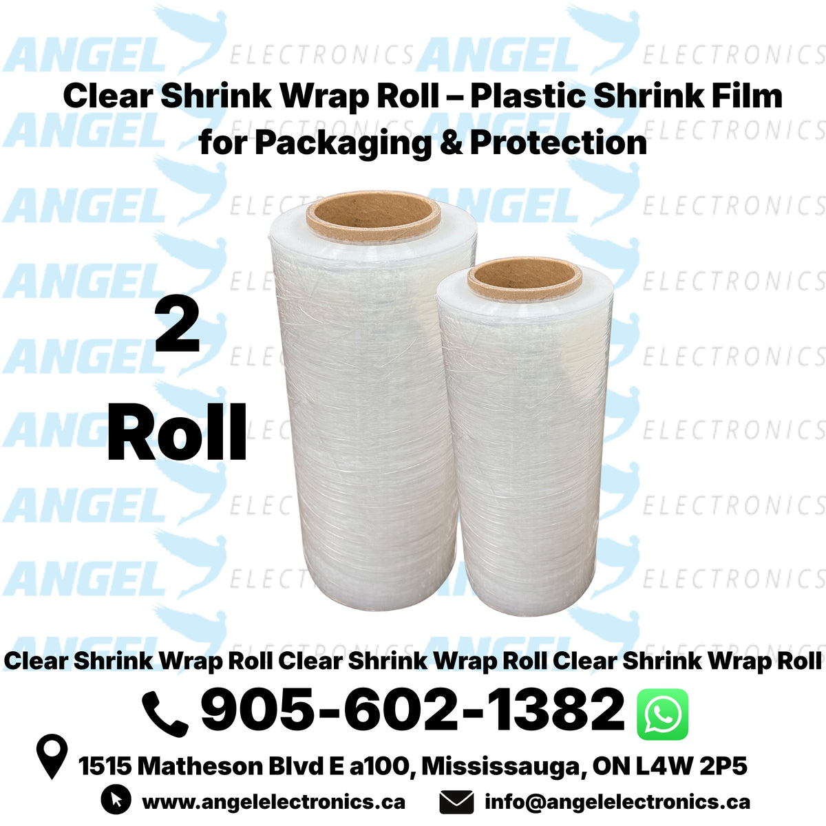 Shrink Wrap Roll – Clear, Black & White Plastic Shrink Film for Packaging & Protection