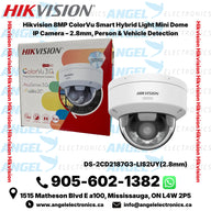 Hikvision 8MP ColorVu Smart Hybrid Light Mini Dome IP Camera – 2.8mm, Person & Vehicle Detection