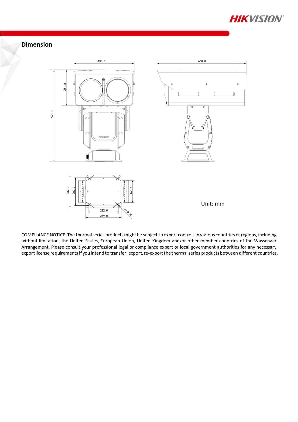 Hikvision DS-2TD8167-150ZE2F/W Dual-Spectrum Thermal & Optical Bi-Spectrum PTZ Network Camera