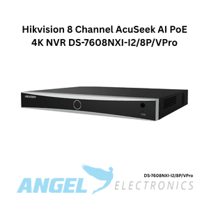 Hikvision 8 Channel AcuSeek AI PoE 4K NVR DS-7608NXI-I2/8P/VPro