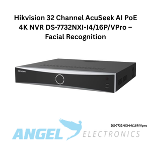 Hikvision 32 Channel AcuSeek AI PoE 4K NVR DS-7732NXI-I4/16P/VPro – Facial Recognition