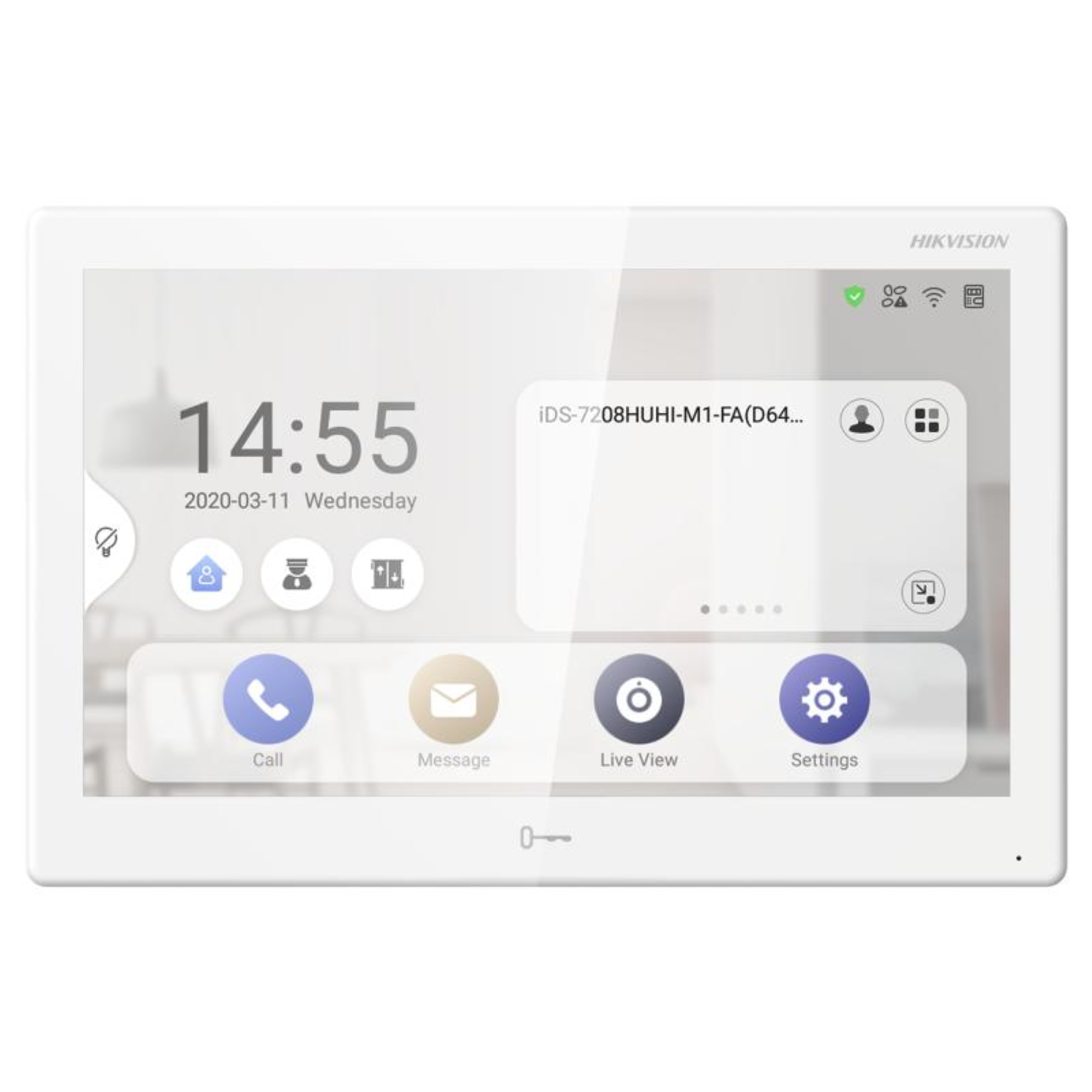 Hikvision IP Video Intercom Network Indoor Station Android  10.1" Inch Touch screen IPS - Indoor  DS-KH9510-WTE1