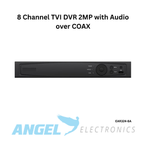 8 Channel TVI DVR 2MP Hybrid CCTV Recorder with H.265+, HDMI 4K Output & Cloud Storage Support