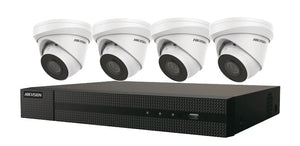 Hikvision IP Security Camera Kit 4 Channel 4K NVR with 4 x 4MP Turret Cameras