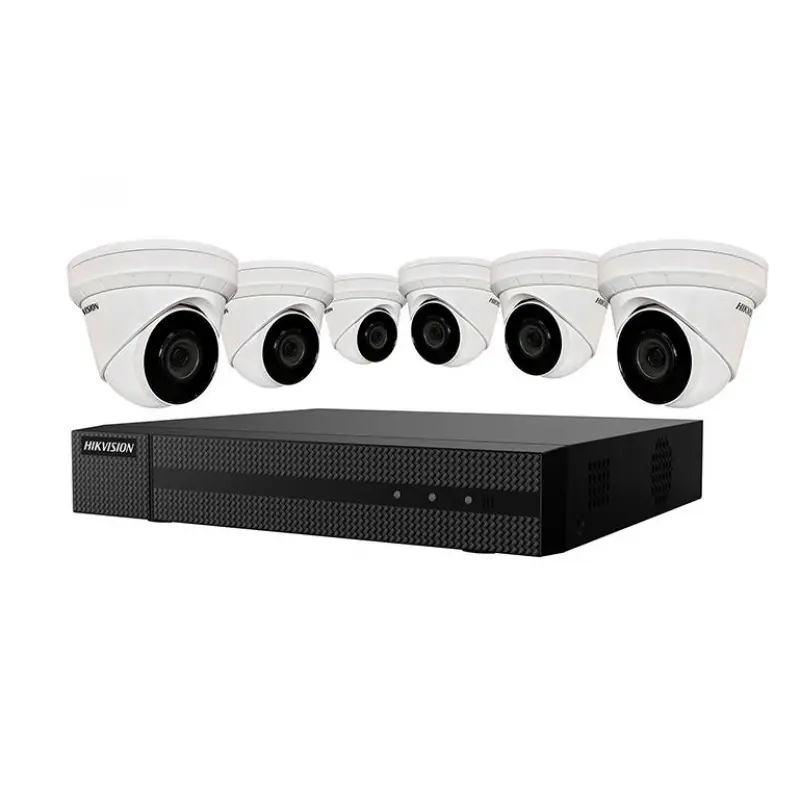 Hikvision IP Security Camera Kit 8 Channel 4K NVR with 6 x 4MP Turret Cameras EKI-K82T46