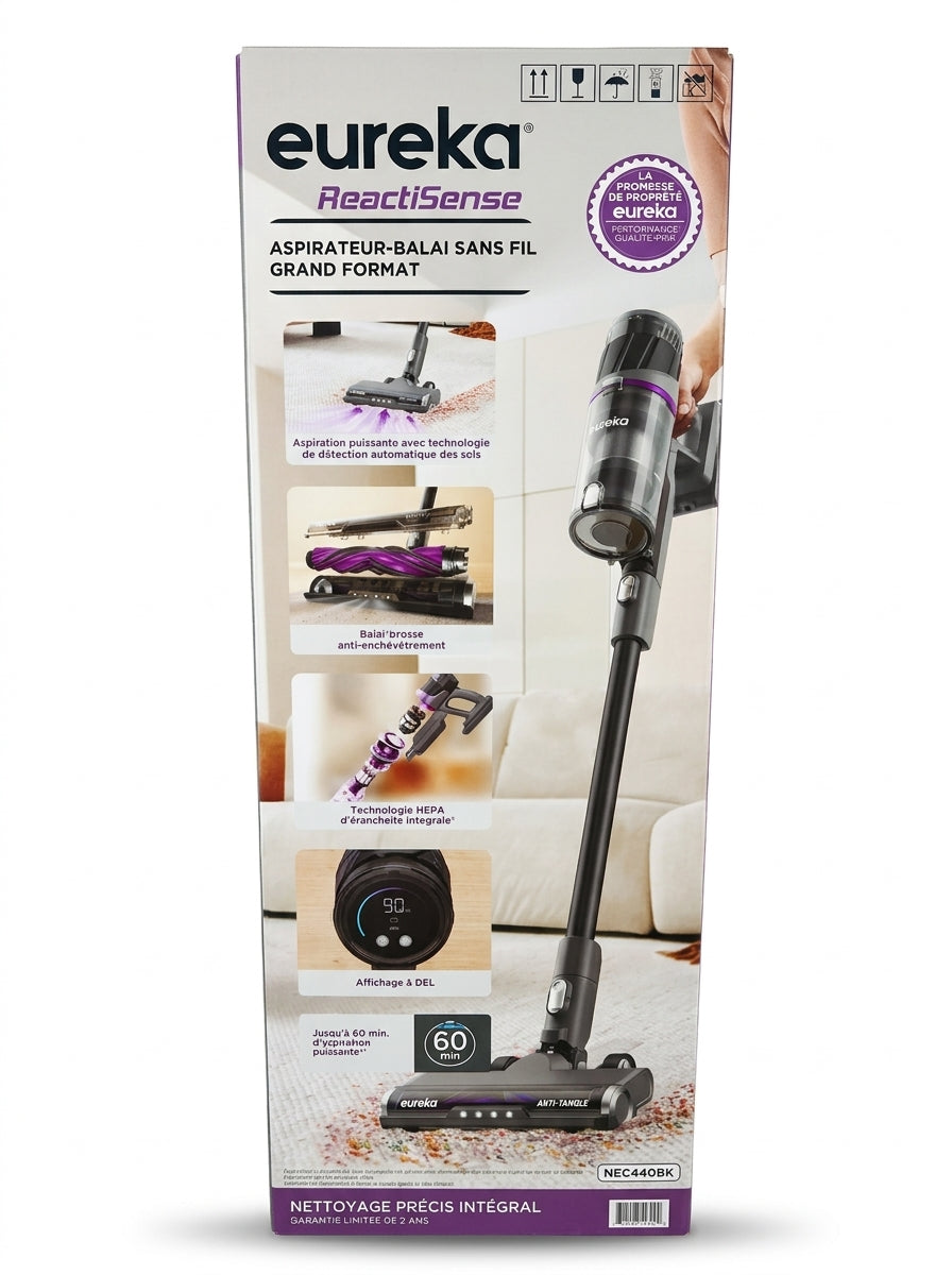 Eureka ReactiSense Cordless Stick Vacuum Cleaner (NEC440BK) – Lightwei ...
