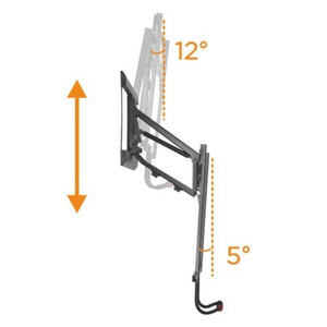 LPA53-461  Full-Motion Above Fireplace Pull-Down TV Wall Mount For 43"-70" TVs Ideal for wood, mansonry and concrete construction weighing up to 35kg (28.6lbs-77lbs)