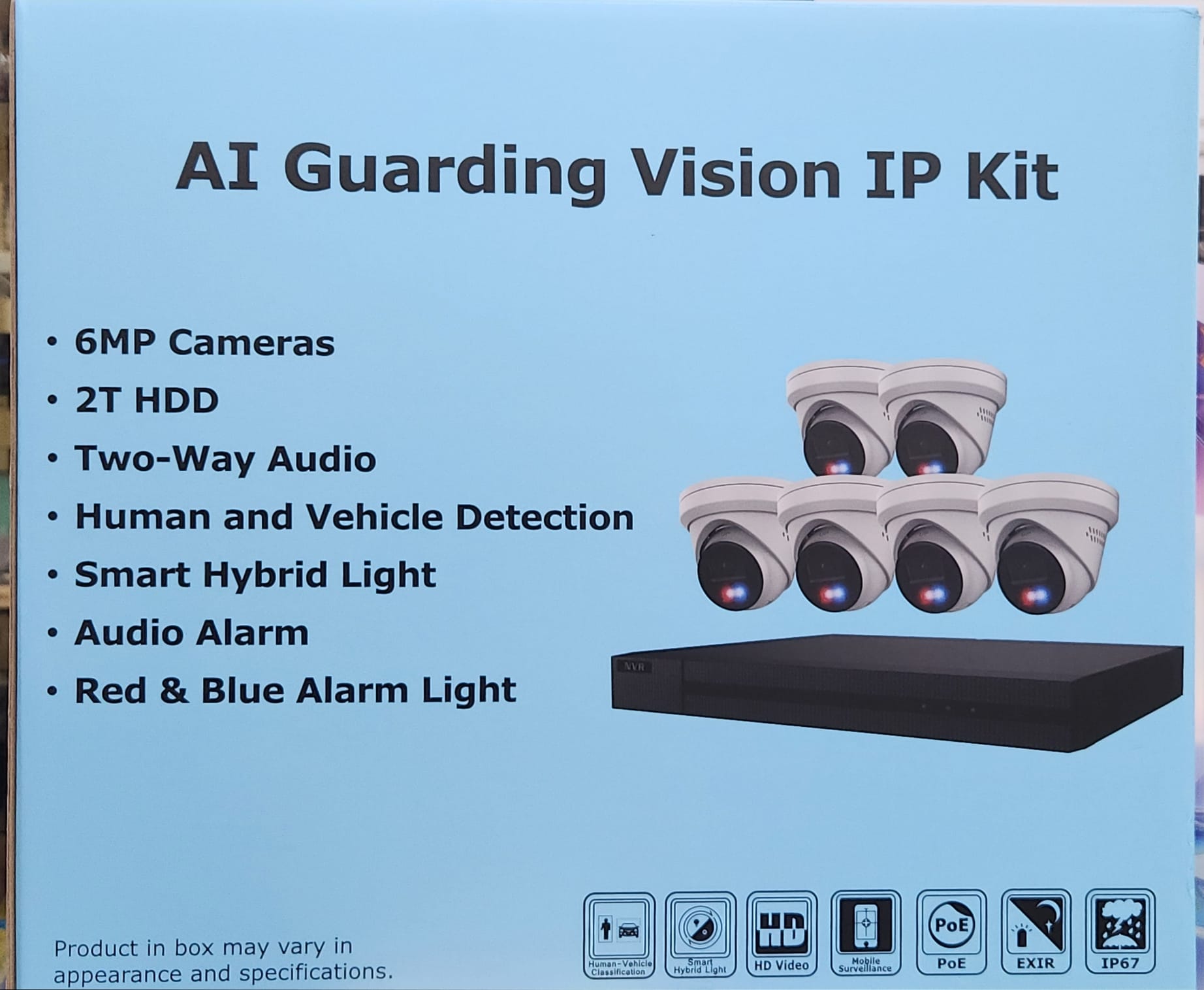 AI Guarding Vision IP KIT  8 CH    ( IP-KIT8662-BR ) HIKVISION