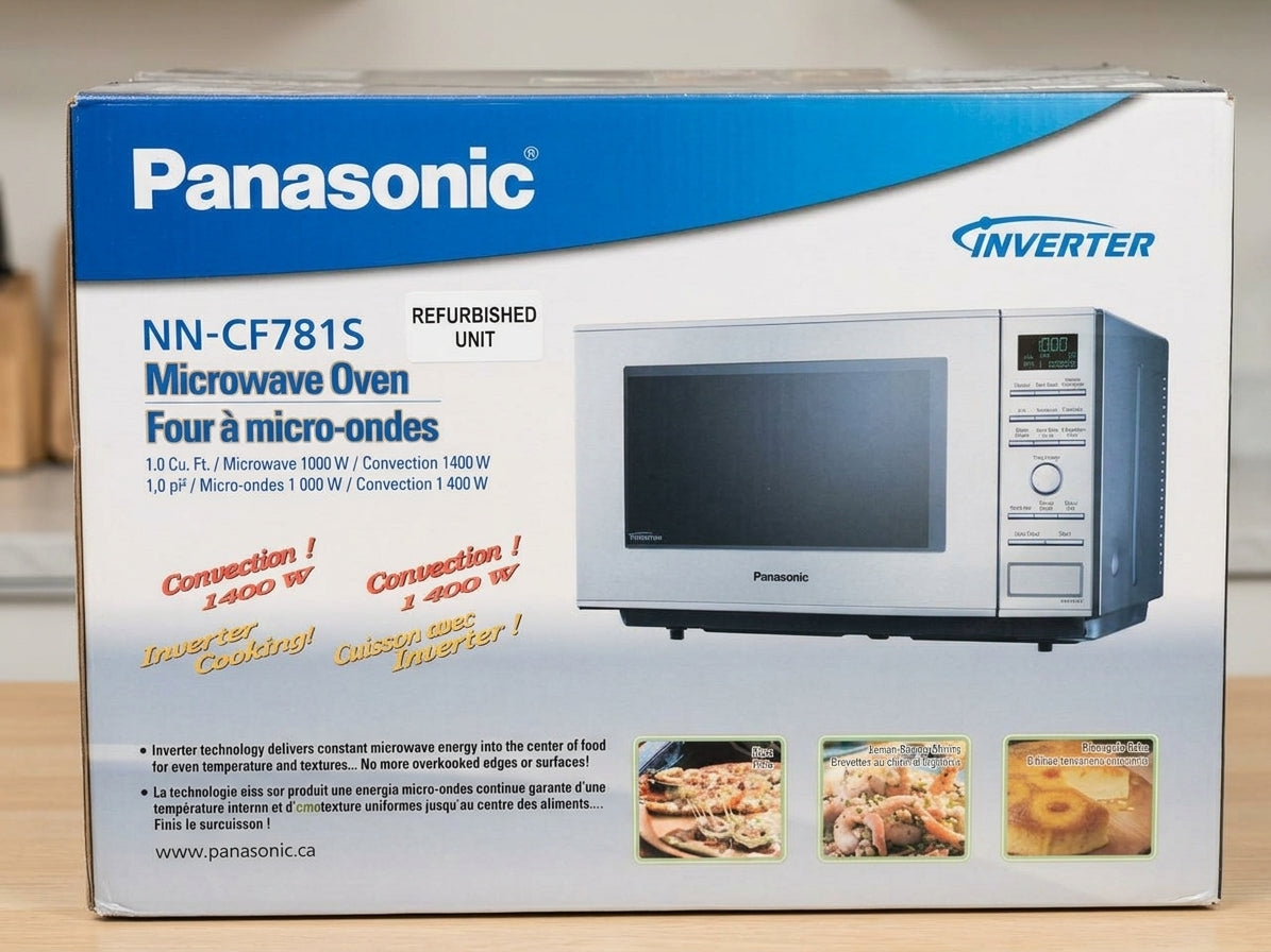 Panasonic NN-CF781S 1.0 Cu. Ft. Inverter Microwave Oven with Convection - Refurbished