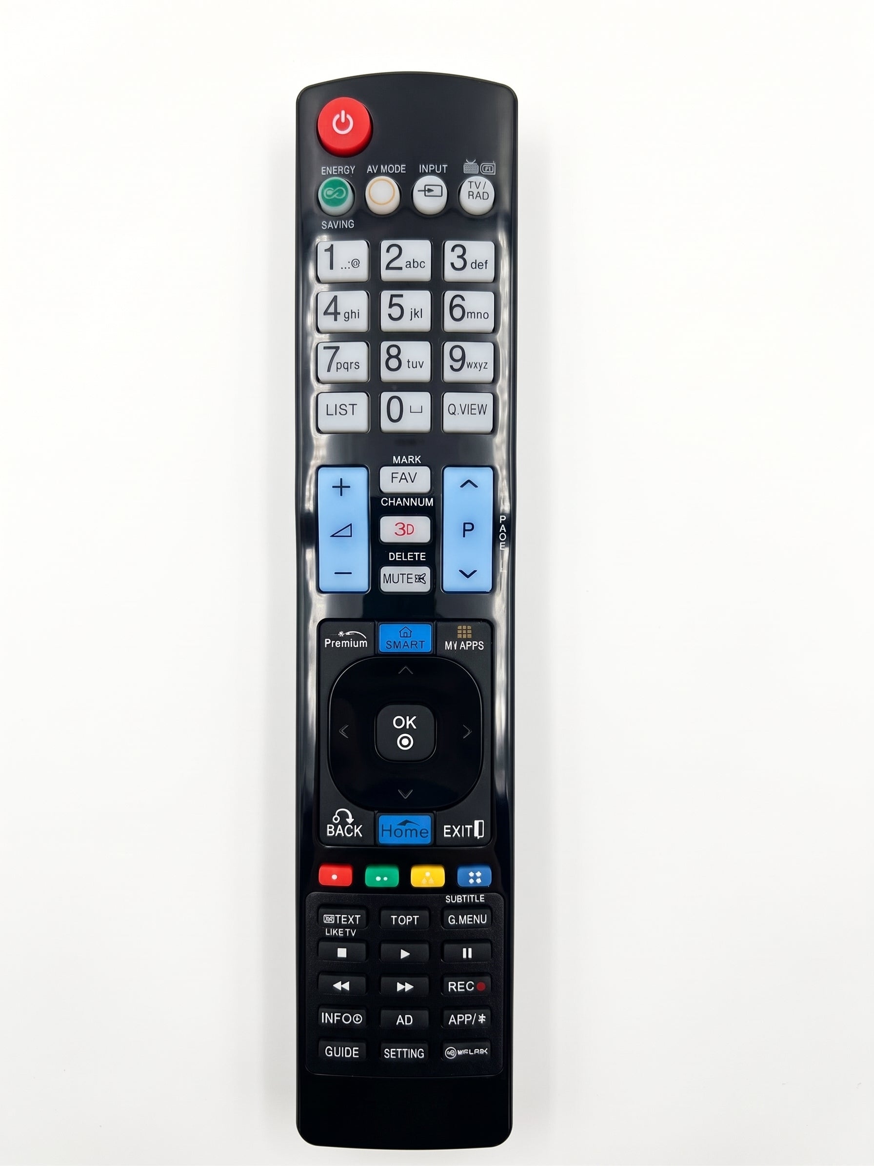 Universal TV Remote Control with Smart TV and Multimedia Buttons ...