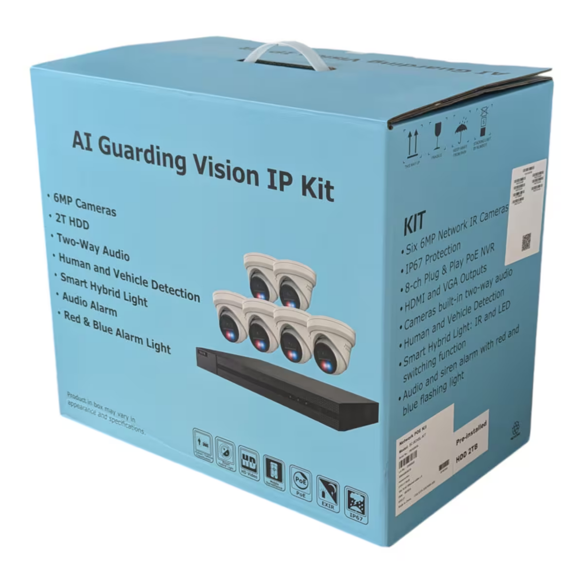 Hikvision Security Cameras , Guarding Vision 8ch IP Kit IP-KIT8662