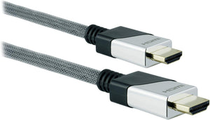 GE Premium HDMI Cable, Ethernet, 4 Foot, Ultra HD, Full HD 1080P, HDR Capability, 18 Gbps Data Transfer, 4K 60Hz HDMI, Works with Smart TVs, Roku, Streaming Devices, Blu Ray, Cable, Black, 35531