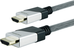GE Premium HDMI Cable, Ethernet, 4 Foot, Ultra HD, Full HD 1080P, HDR Capability, 18 Gbps Data Transfer, 4K 60Hz HDMI, Works with Smart TVs, Roku, Streaming Devices, Blu Ray, Cable, Black, 35531