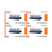 Hikvision 4MP IP Security Camera System Kit – 4, 8 & 16 Channel 4K NVR with 2TB/4TB HDD – Outdoor IR Night Vision Turret Cameras (2.8mm Wide Lens) – White & Black Options