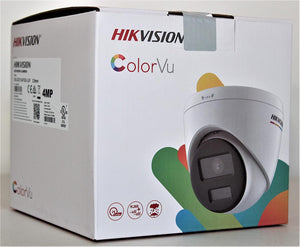 Hikvision ColorVu 4MP H.265+ PoE IP Camera Wide Angle 2.8mm Built-in MicroSD Slot & Built-in Mic