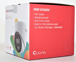 Hikvision ColorVu 4MP H.265+ PoE IP Camera Wide Angle 2.8mm Built-in MicroSD Slot & Built-in Mic