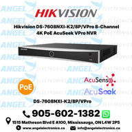 Hikvision DS-7608NXI-K2/8P/VPro 8-Channel 4K PoE AcuSeek VPro NVR