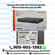 Hikvision ERI-K108-P8 8-Channel PoE NVR – Network Video Recorder, No HDD