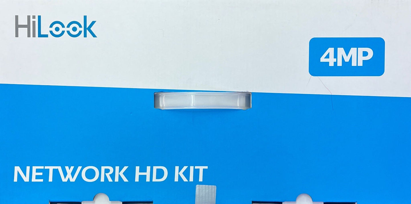 HiLook IK-4244TH-MH/P 4-Channel 4MP PoE NVR Kit | 2TB Pre-Installed HDD NVR, IP67, Desktop Client/HiLook Mobile App