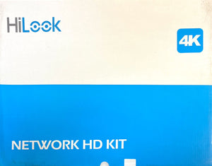 HiLook IK-6288TH-MH/P 8-Channel 4K PoE NVR Kit | 2TB pre-Installed HDD NVR, 2 x SATA for Additional Storage (up to 8TB per HDD), IP67 Rated